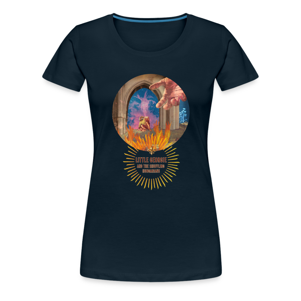 "Come To Jesus" Women’s Premium T-Shirt - deep navy