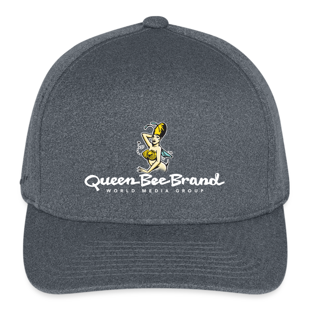 Queen Bee Brand WMG Logo Baseball Cap - dark heather gray