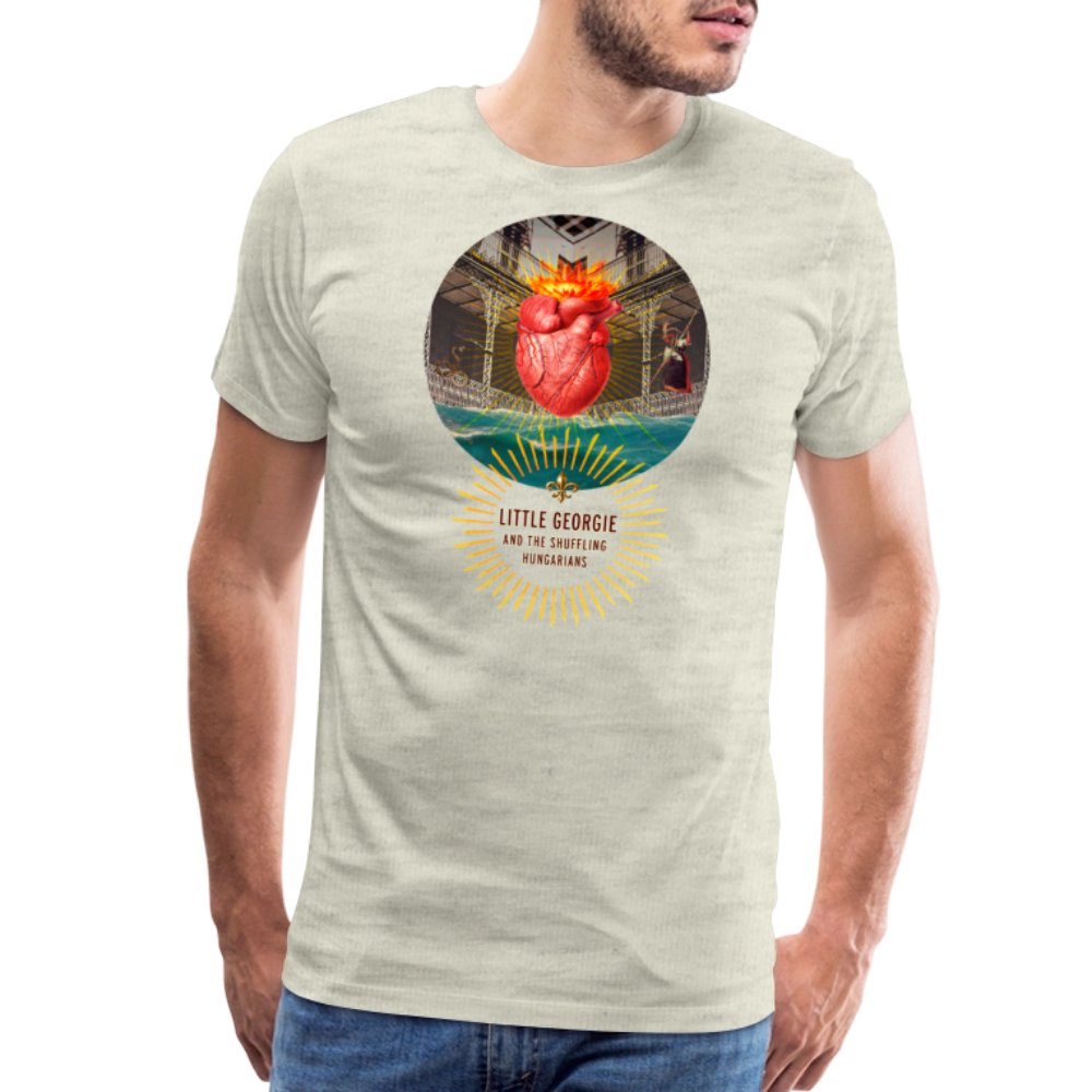 "Down In New Orleans" Men's Premium T-Shirt - heather oatmeal