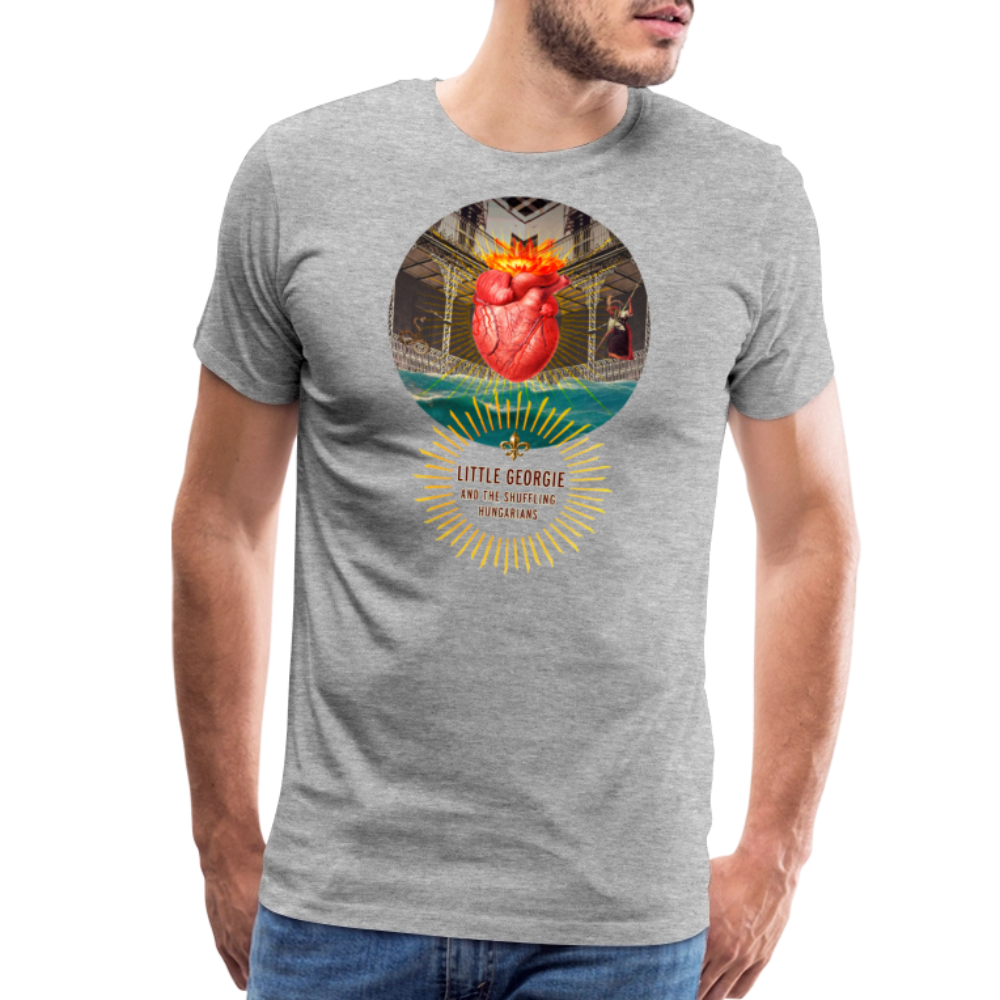 "Down In New Orleans" Men's Premium T-Shirt - heather gray
