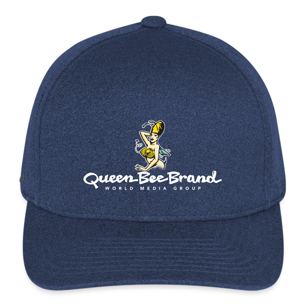Queen Bee Brand WMG Logo Baseball Cap - heather navy