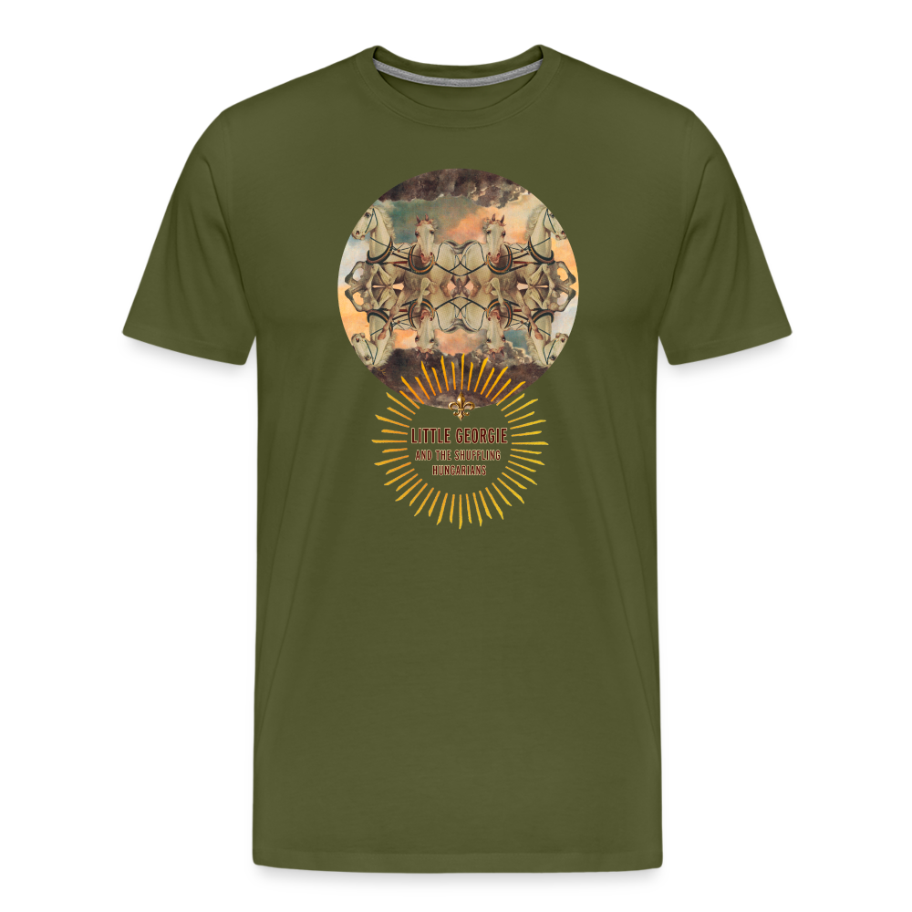 "Wrong Set Of Horses" Men's Premium T-Shirt - olive green
