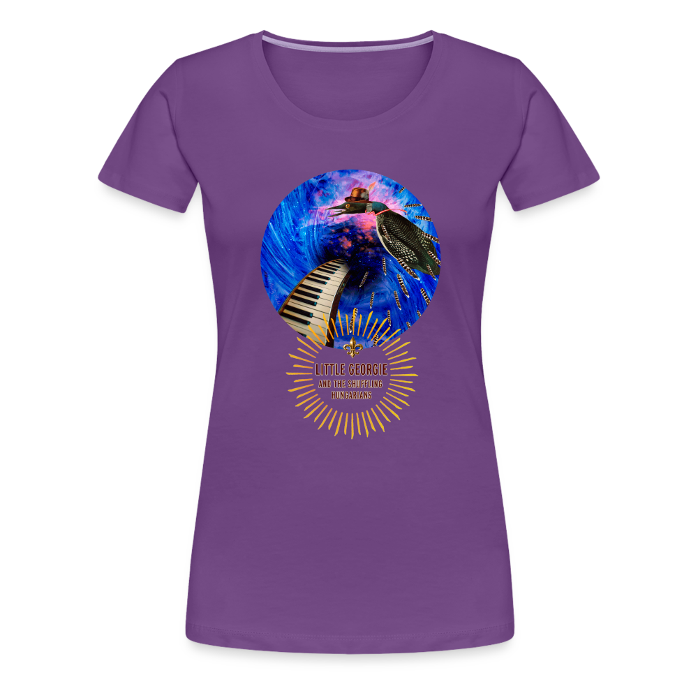 "Addictions" Women’s Premium T-Shirt - purple