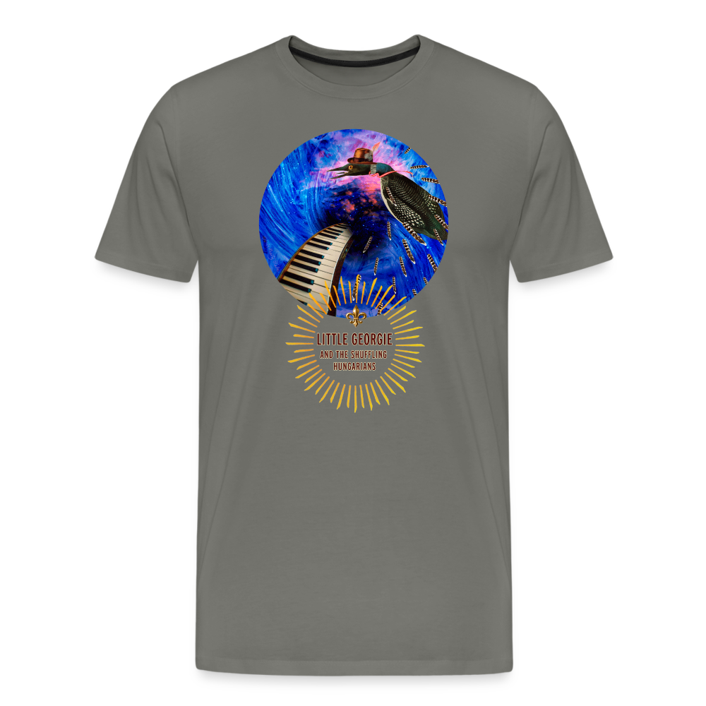 "Addictions" Men's Premium T-Shirt - asphalt gray