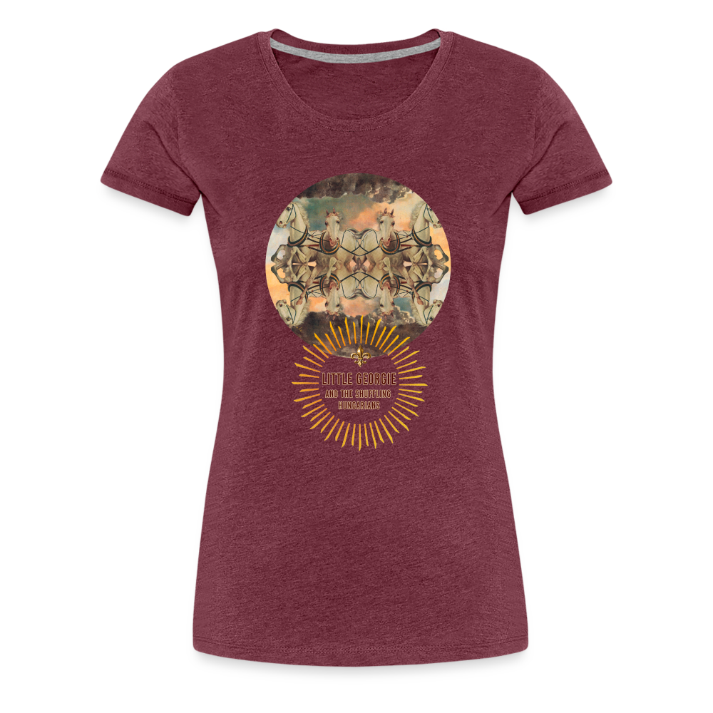 "Wrong Set Of Horses" Women’s Premium T-Shirt - heather burgundy