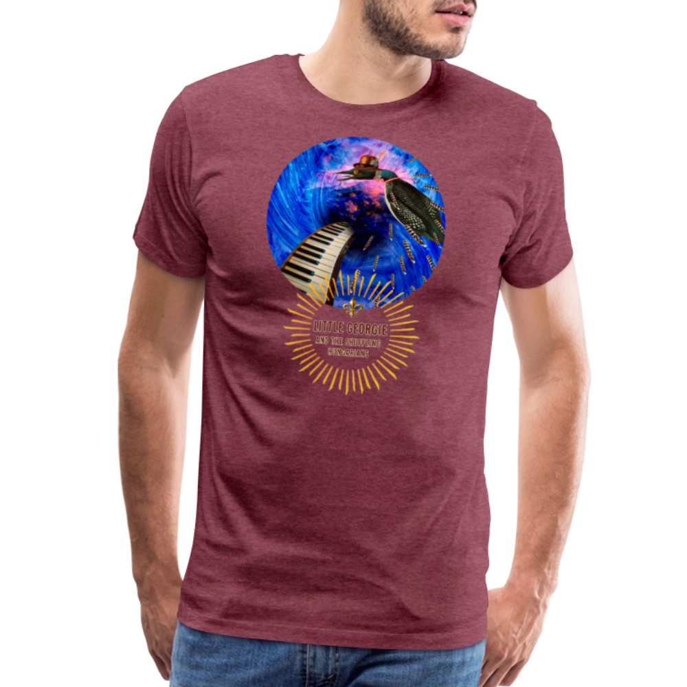 "Addictions" Men's Premium T-Shirt - heather burgundy