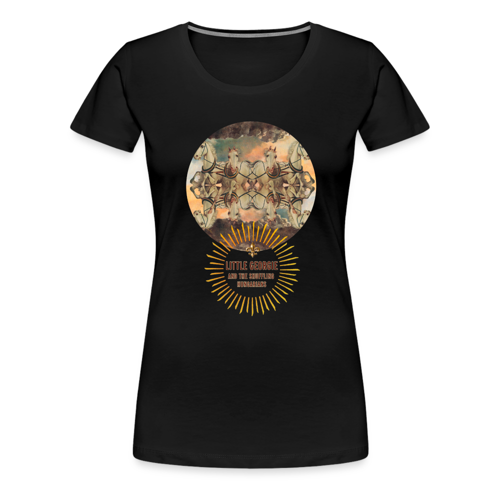 "Wrong Set Of Horses" Women’s Premium T-Shirt - black