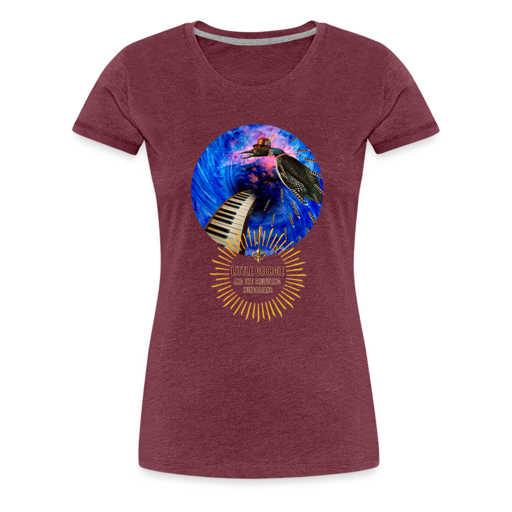 "Addictions" Women’s Premium T-Shirt - heather burgundy
