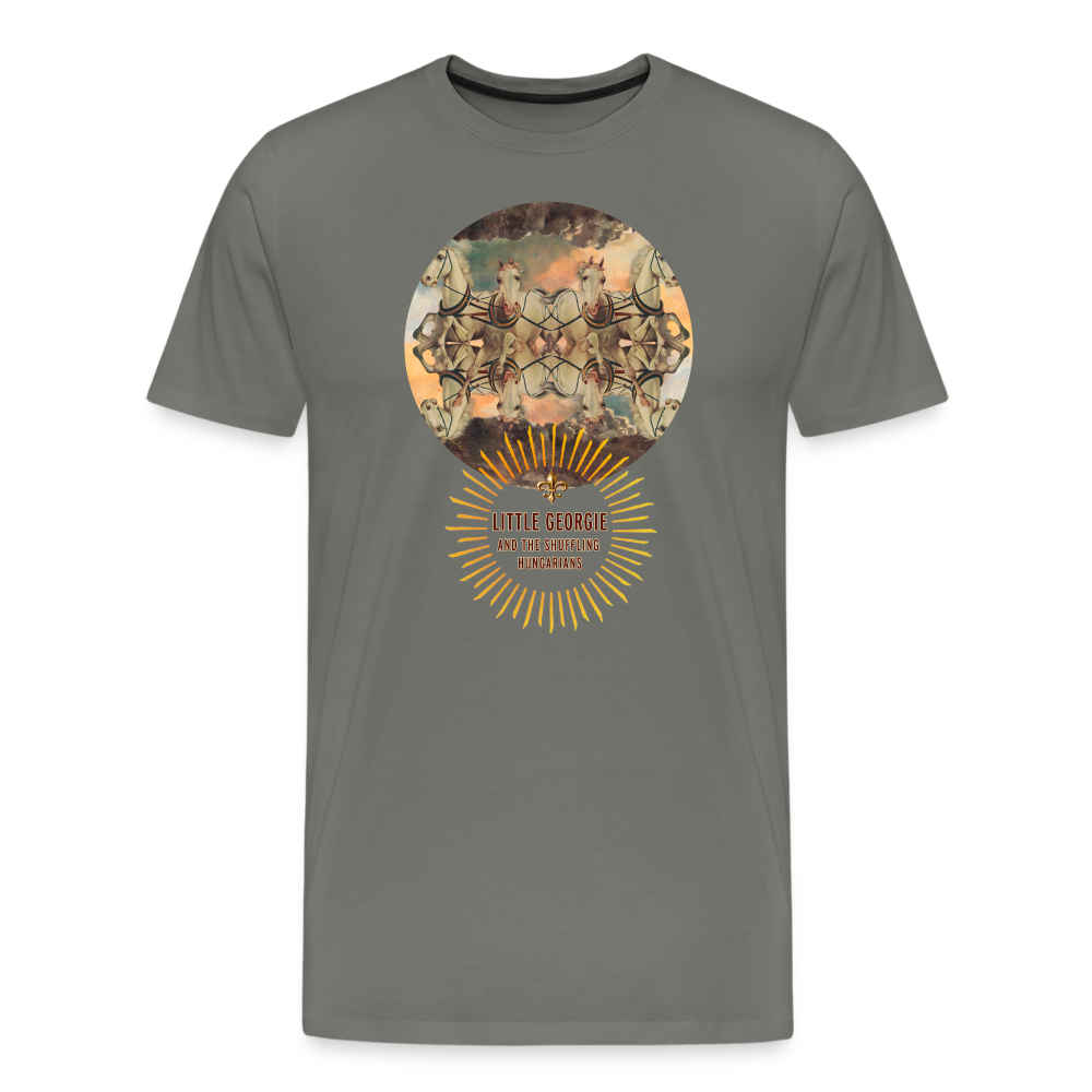 "Wrong Set Of Horses" Men's Premium T-Shirt - asphalt gray