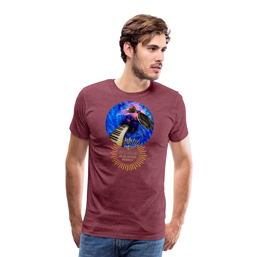 "Addictions" Men's Premium T-Shirt - heather burgundy