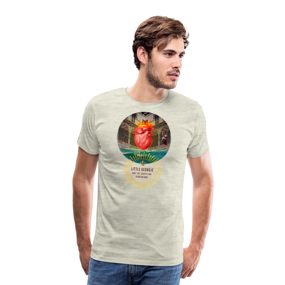 "Down In New Orleans" Men's Premium T-Shirt - heather oatmeal