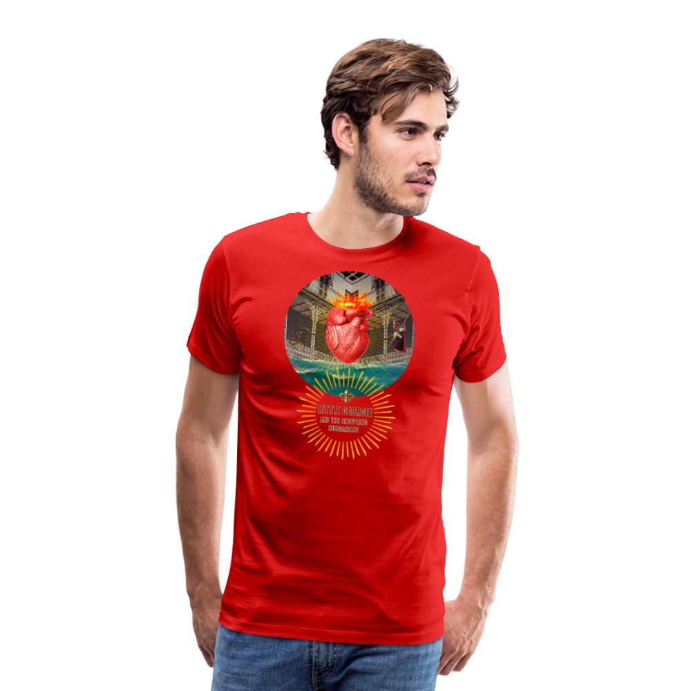 "Down In New Orleans" Men's Premium T-Shirt - red