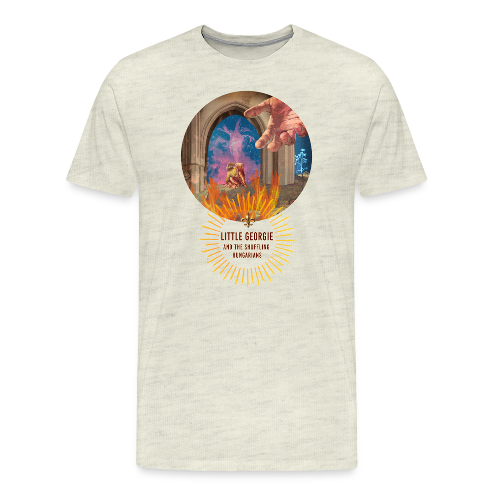 "Come To Jesus" Men's Premium T-Shirt - heather oatmeal