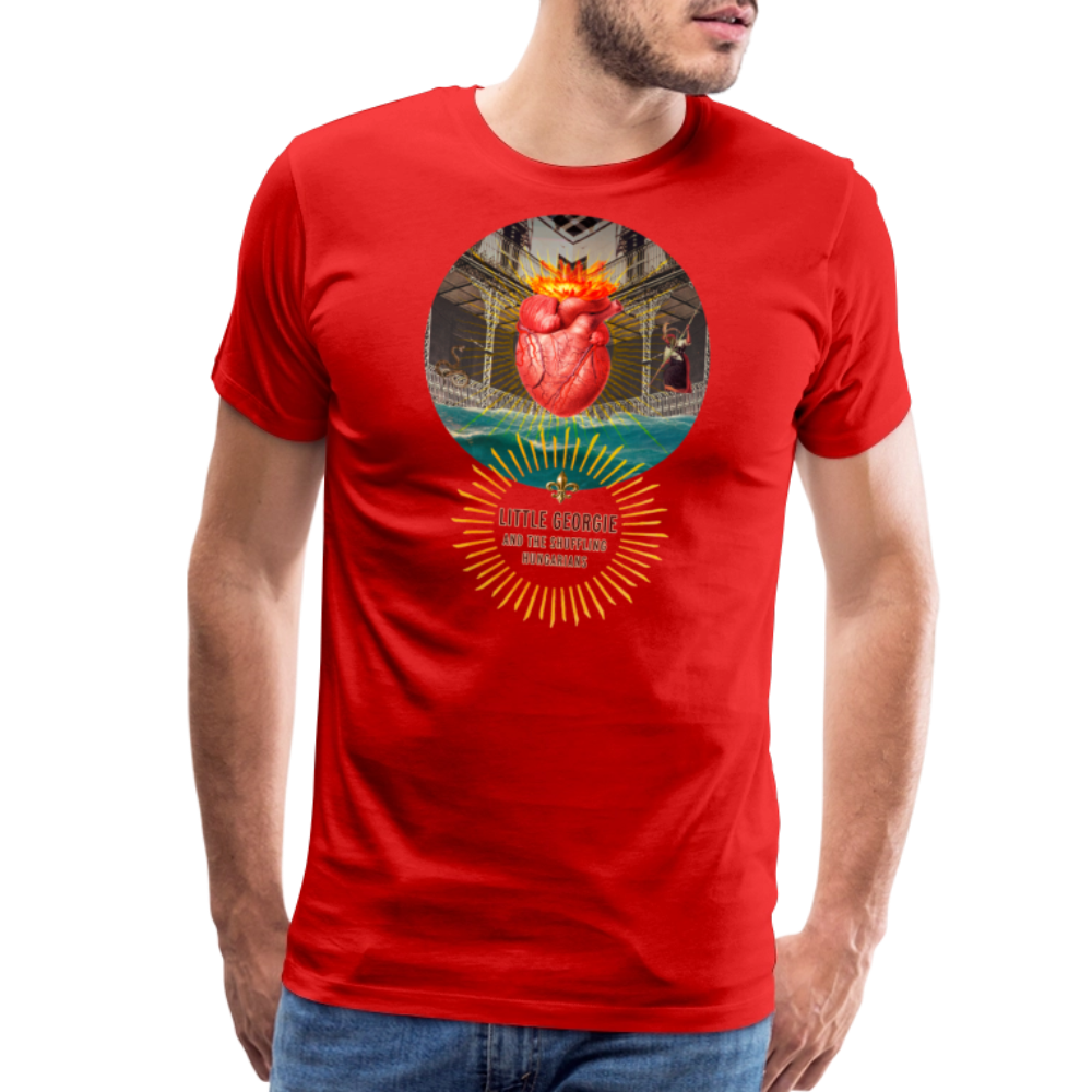 "Down In New Orleans" Men's Premium T-Shirt - red