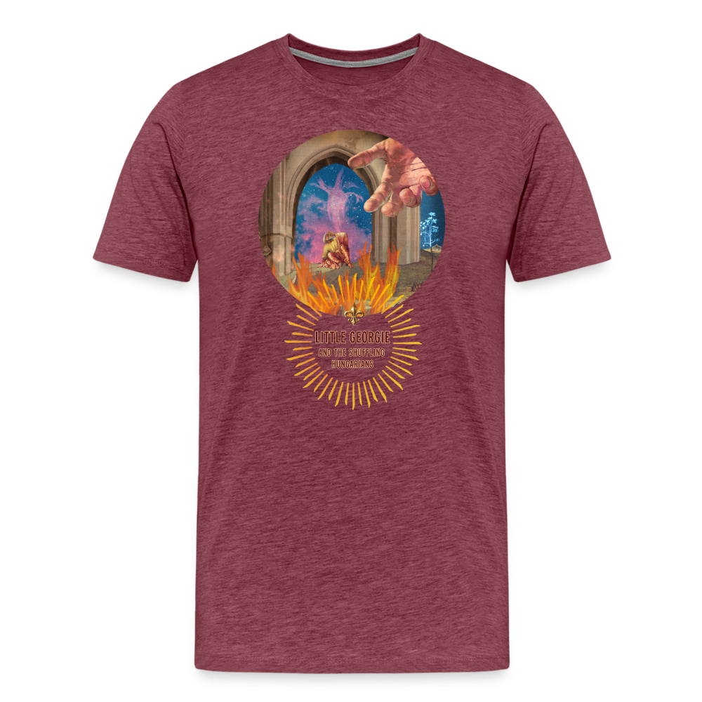 "Come To Jesus" Men's Premium T-Shirt - heather burgundy