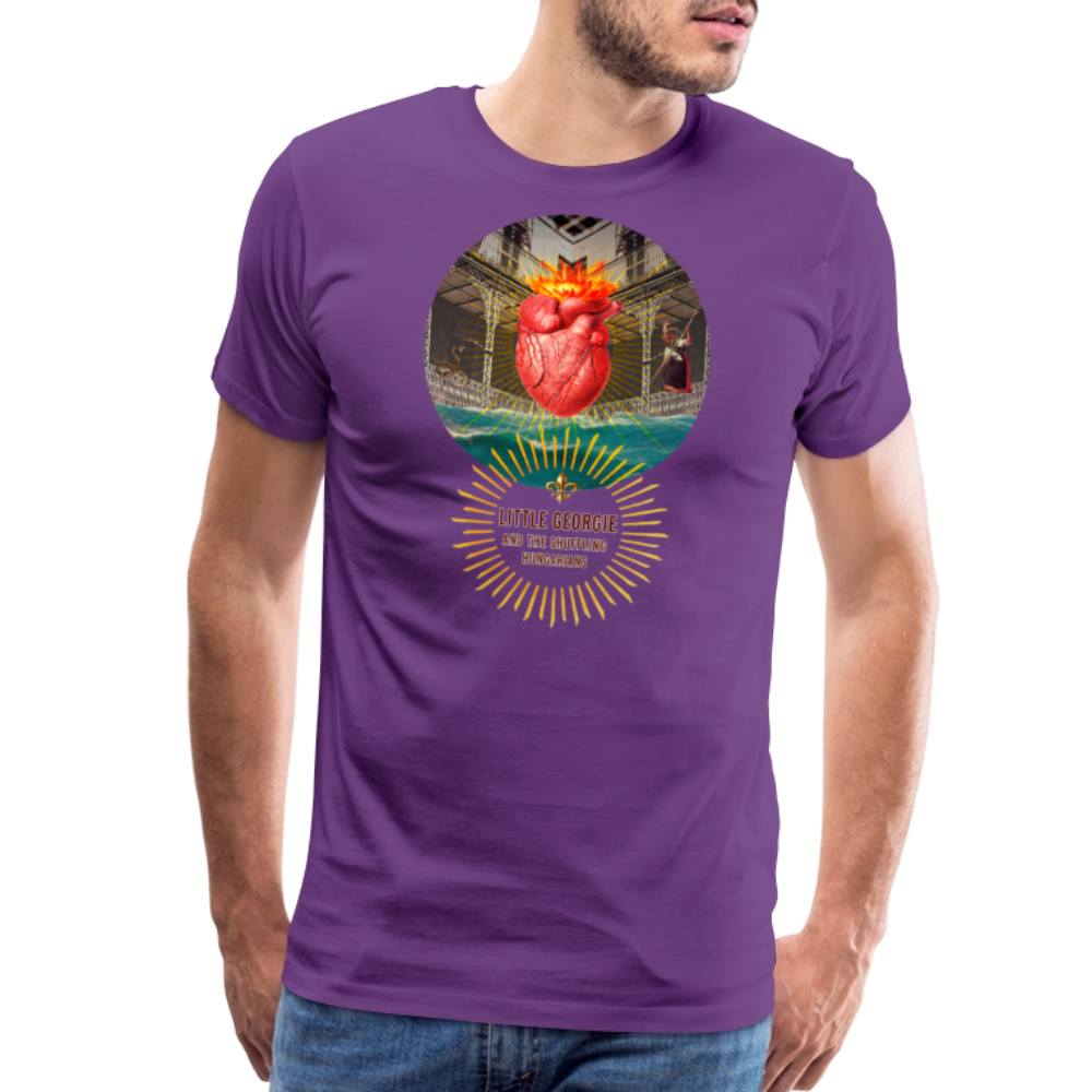 "Down In New Orleans" Men's Premium T-Shirt - purple