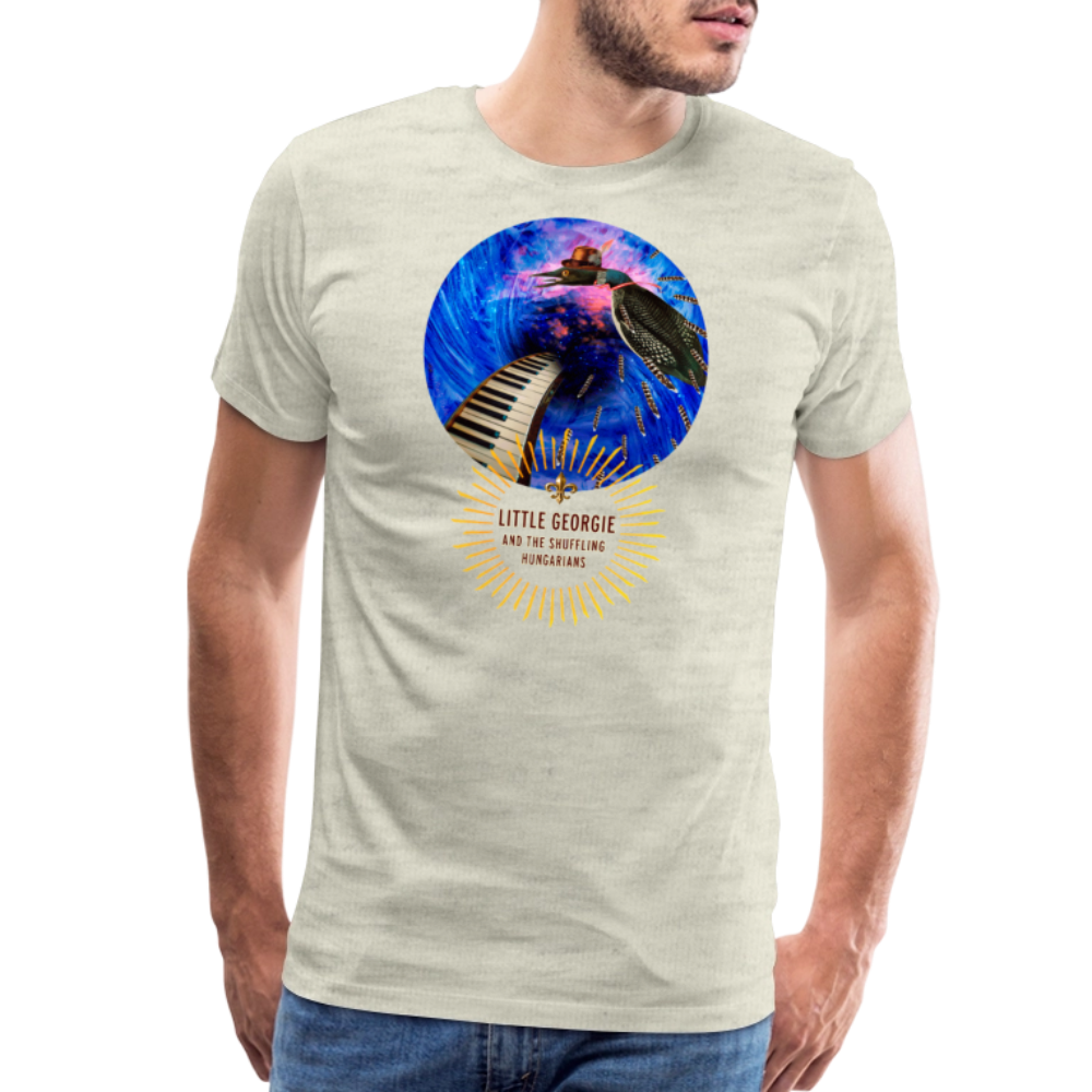 "Addictions" Men's Premium T-Shirt - heather oatmeal