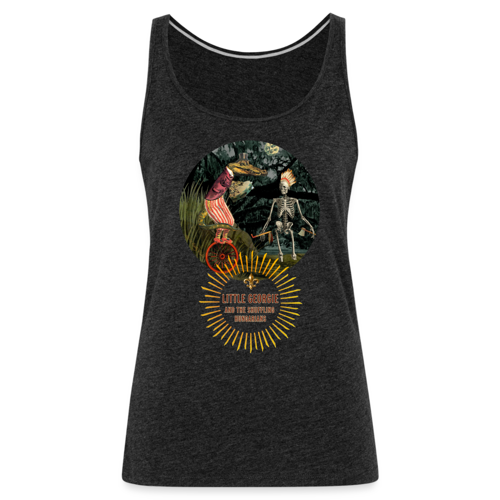 "Funky Indian" Women’s Premium Tank Top - charcoal grey