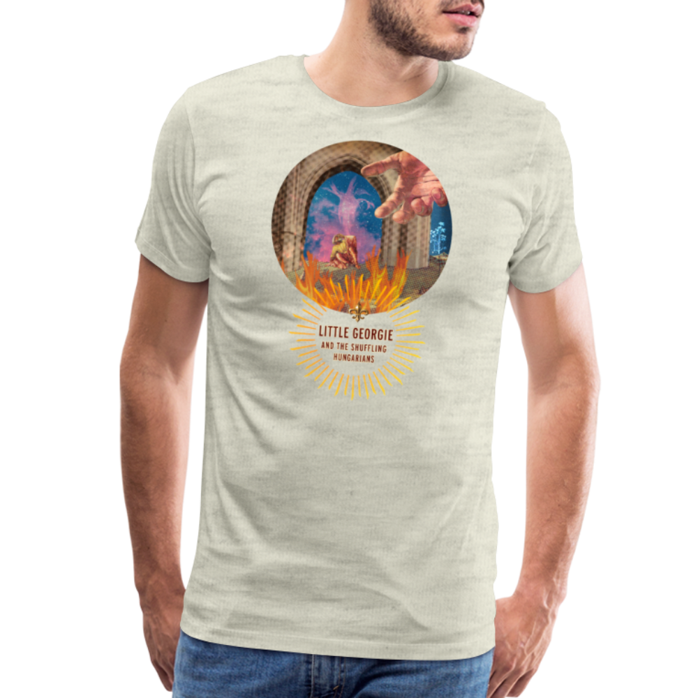 "Come To Jesus" Men's Premium T-Shirt - heather oatmeal