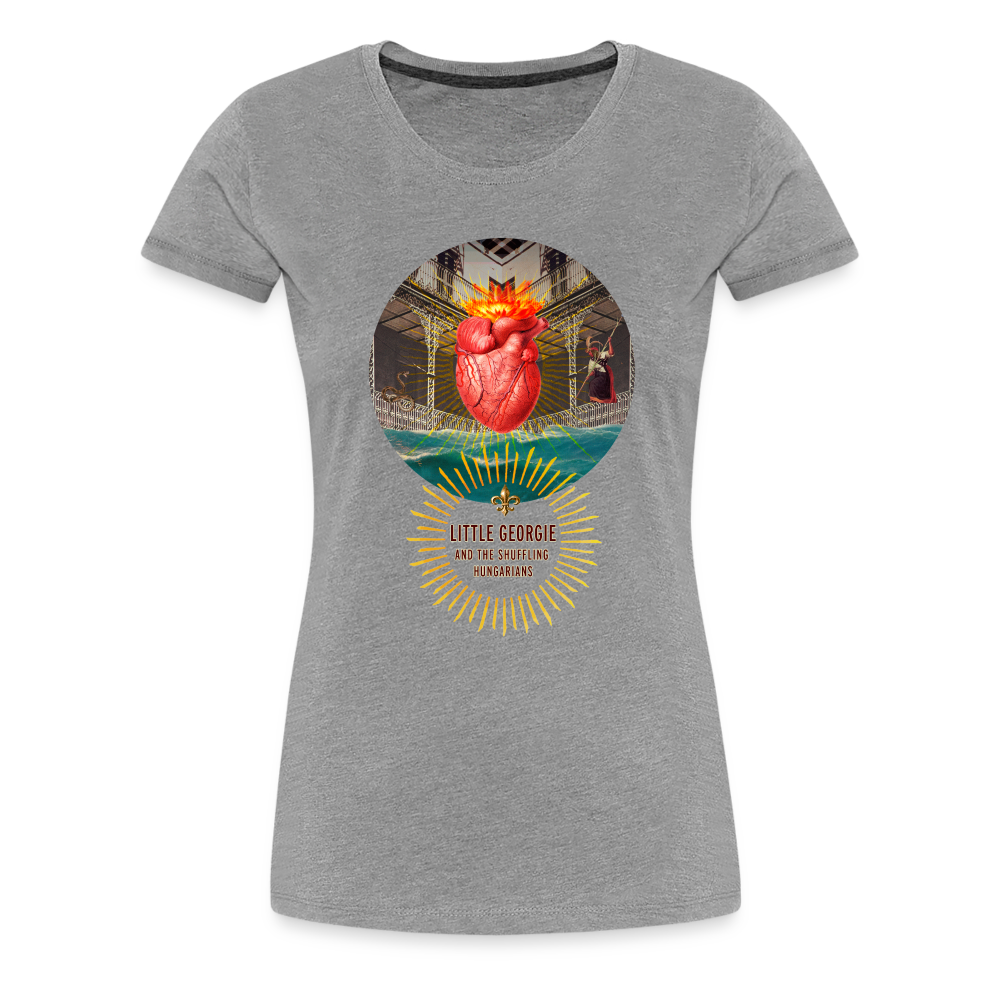 "Down In New Orleans" Women’s Premium T-Shirt - heather gray