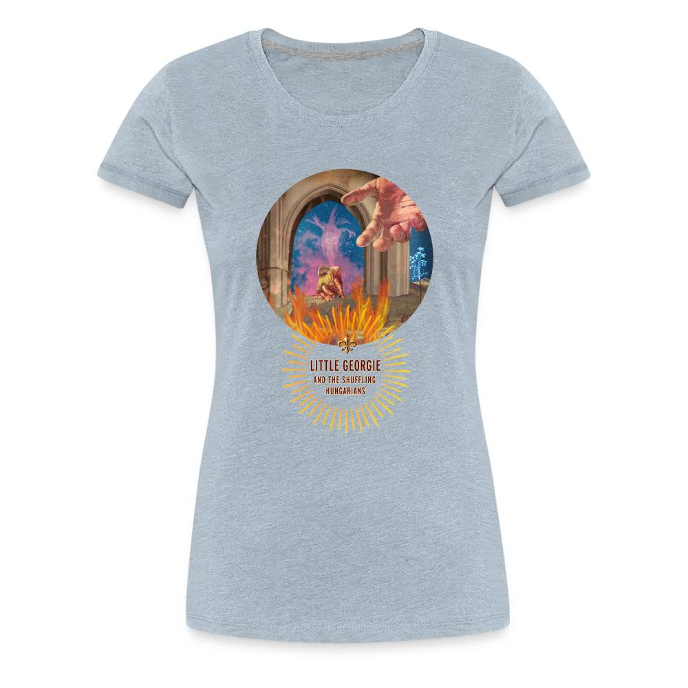"Come To Jesus" Women’s Premium T-Shirt - heather ice blue