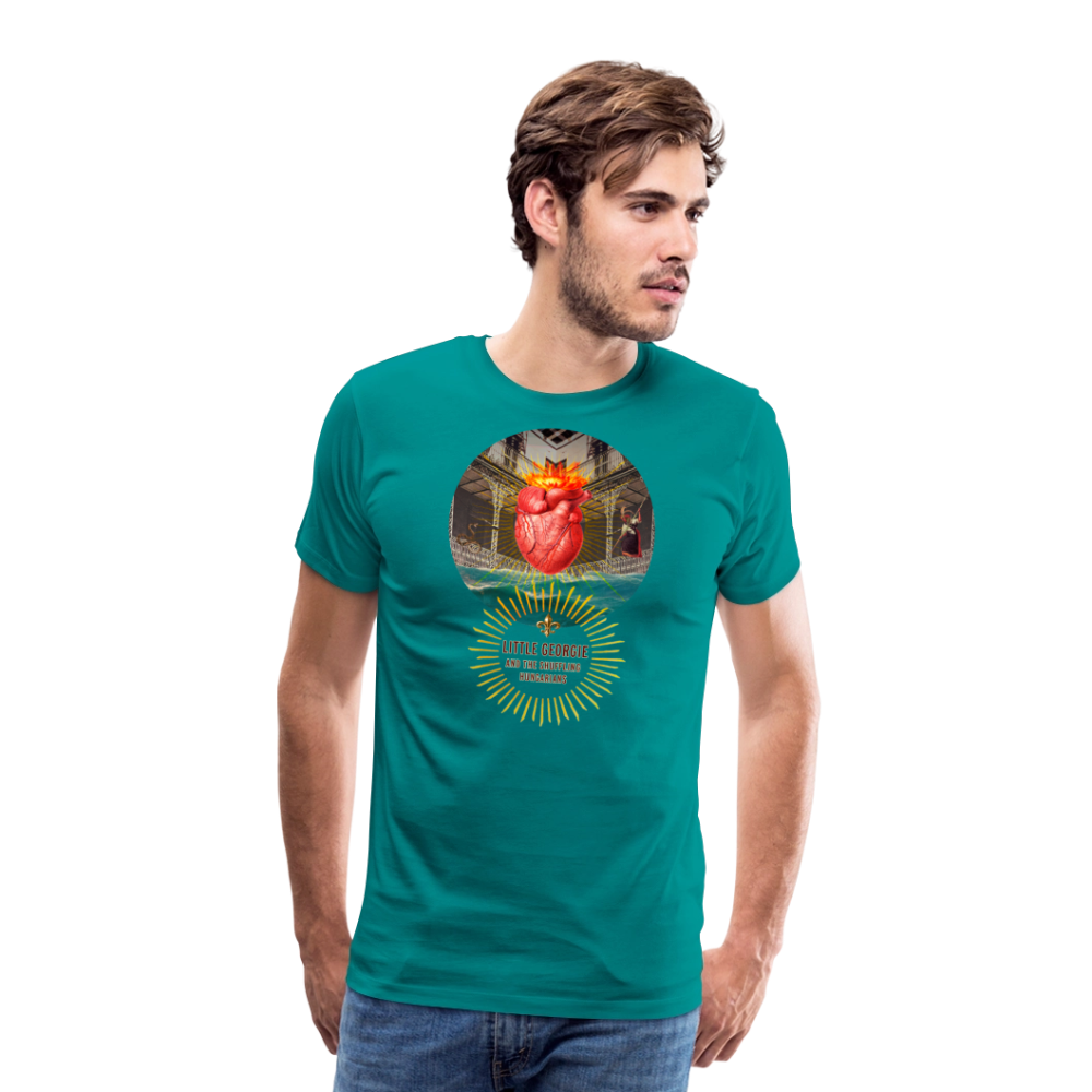 "Down In New Orleans" Men's Premium T-Shirt - teal