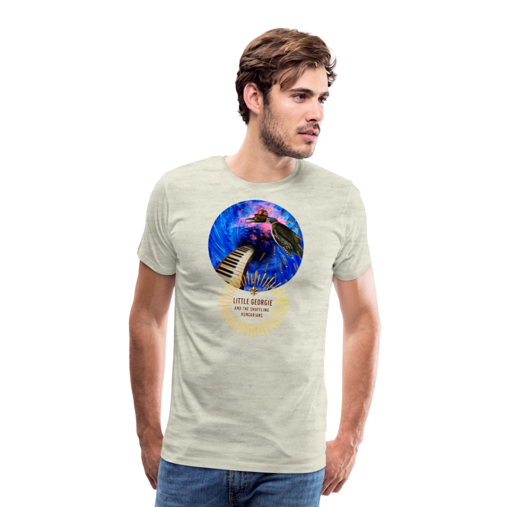 "Addictions" Men's Premium T-Shirt - heather oatmeal