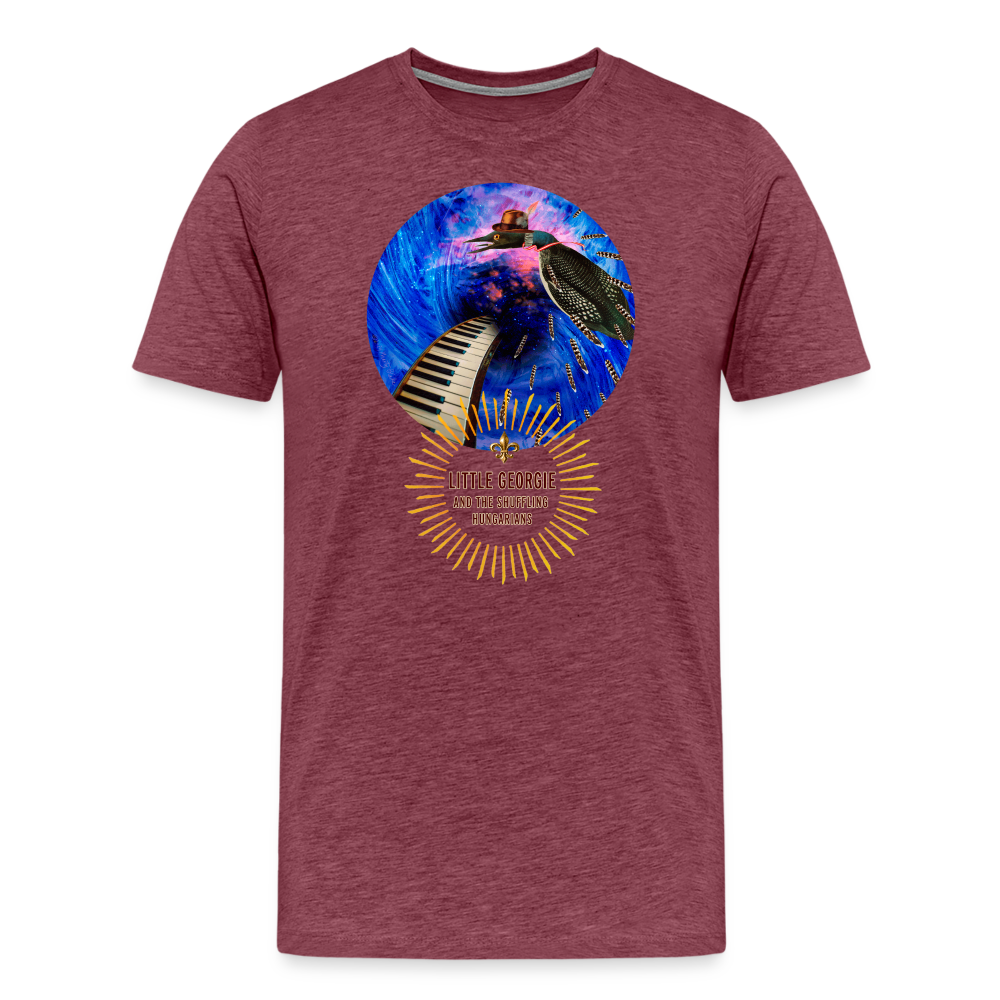 "Addictions" Men's Premium T-Shirt - heather burgundy