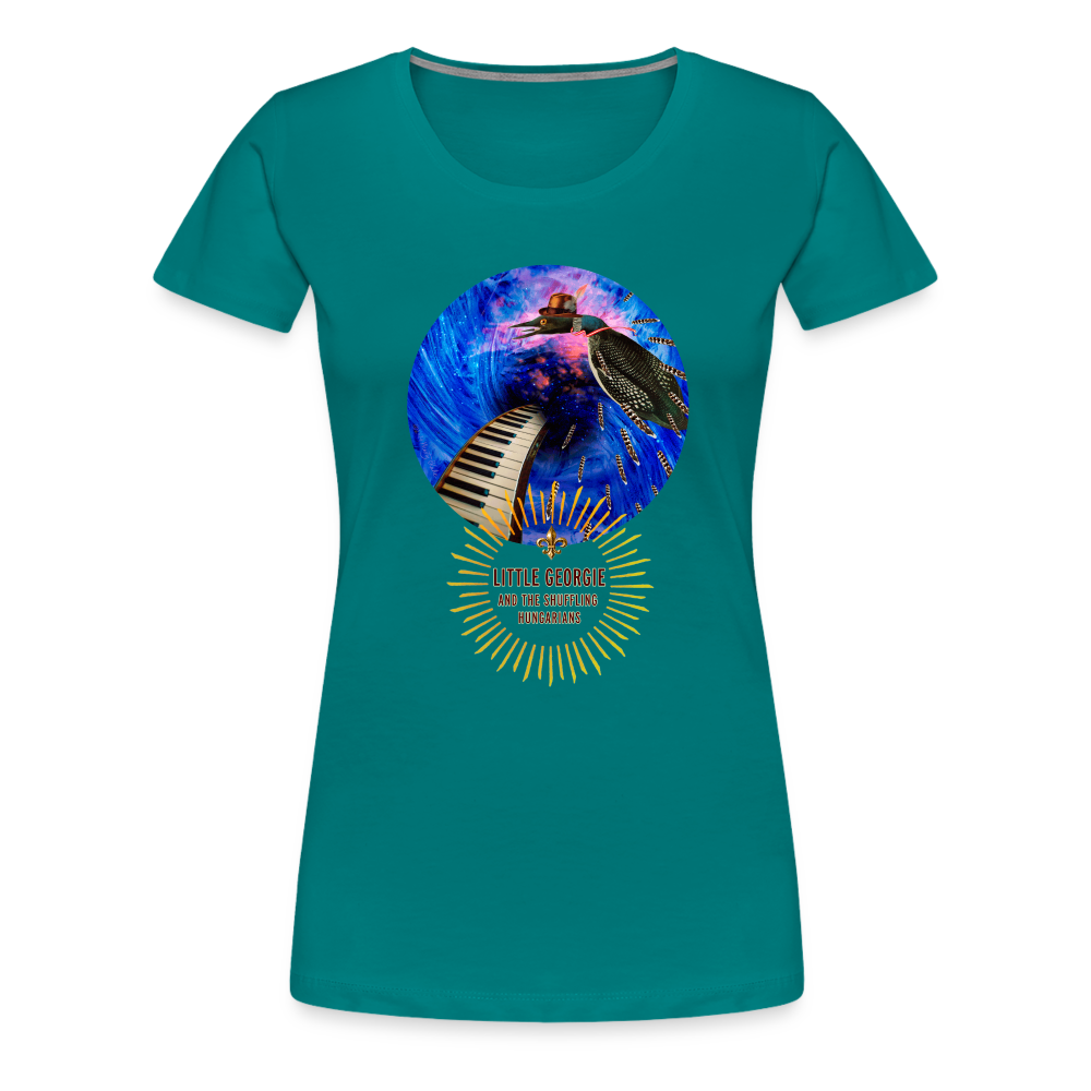 "Addictions" Women’s Premium T-Shirt - teal