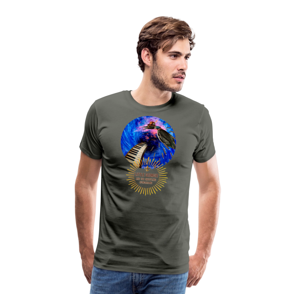 "Addictions" Men's Premium T-Shirt - asphalt gray