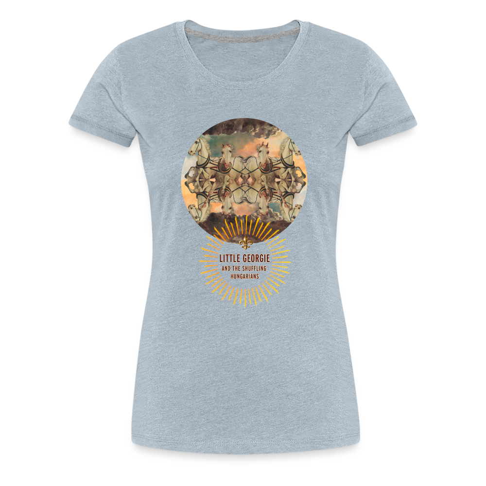 "Wrong Set Of Horses" Women’s Premium T-Shirt - heather ice blue
