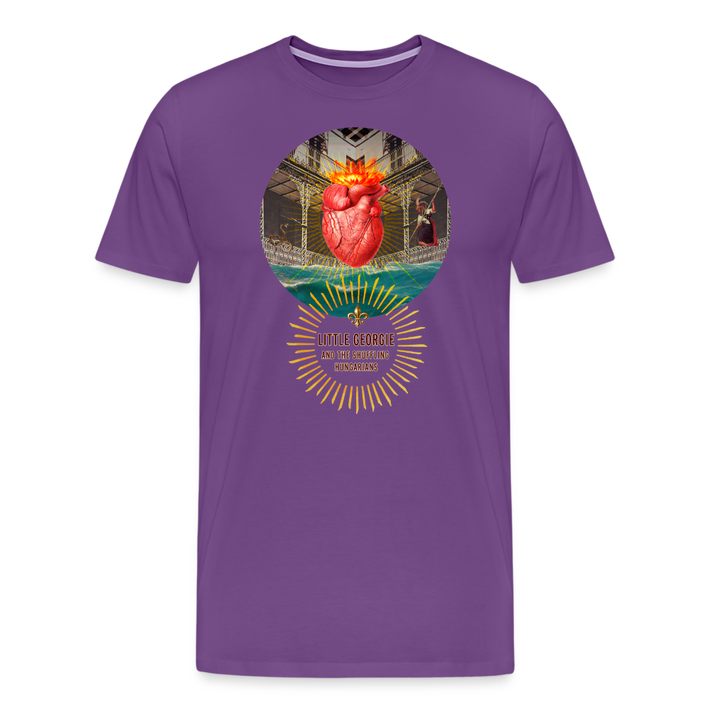 "Down In New Orleans" Men's Premium T-Shirt - purple