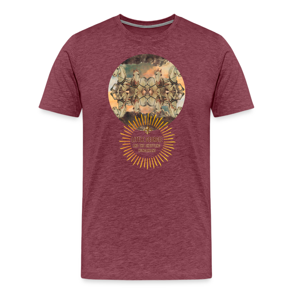 "Wrong Set Of Horses" Men's Premium T-Shirt - heather burgundy