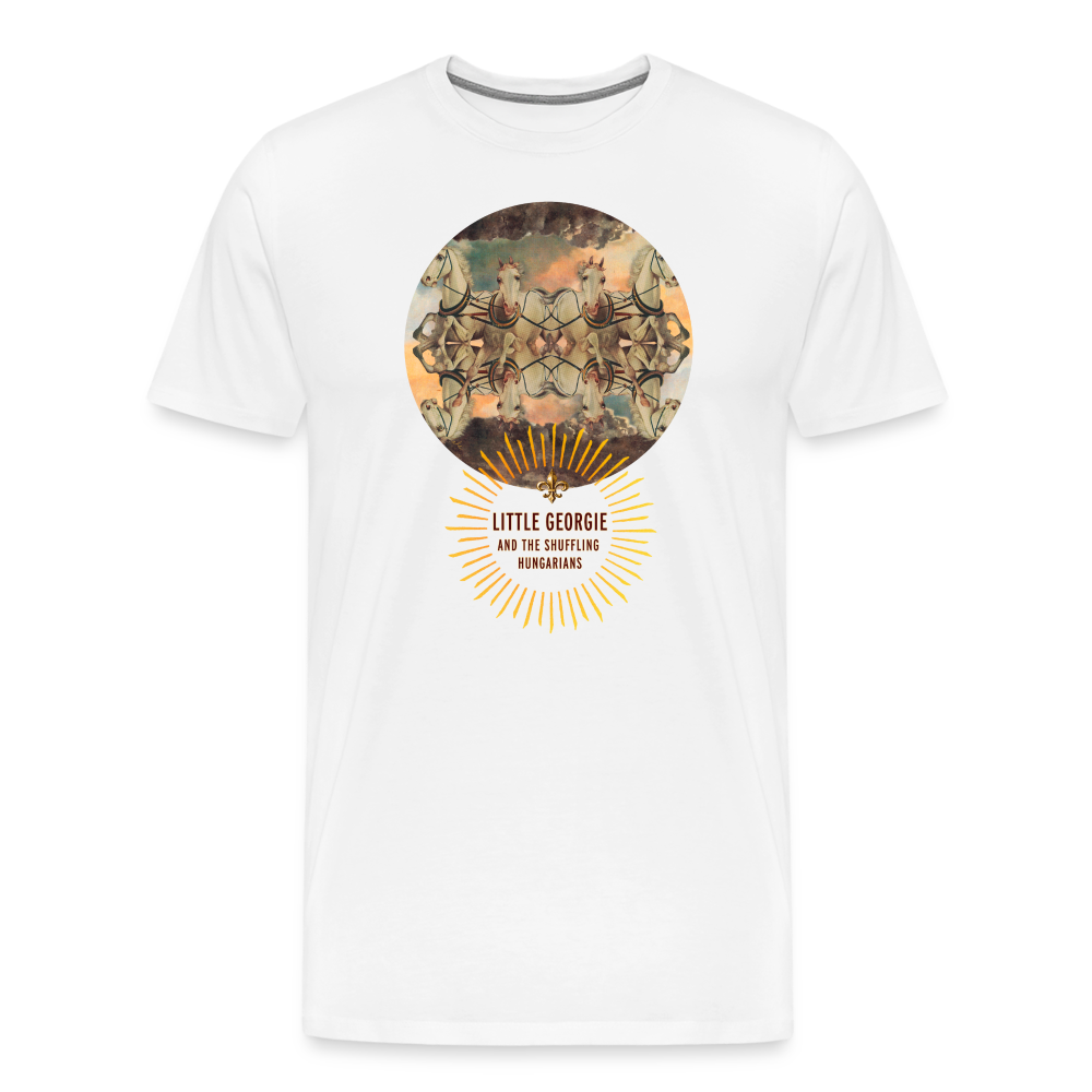 "Wrong Set Of Horses" Men's Premium T-Shirt - white