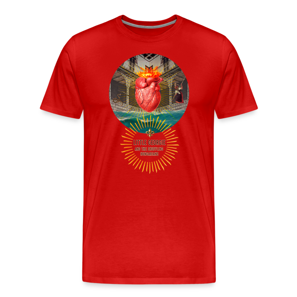"Down In New Orleans" Men's Premium T-Shirt - red