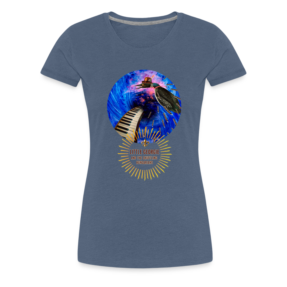 "Addictions" Women’s Premium T-Shirt - heather blue