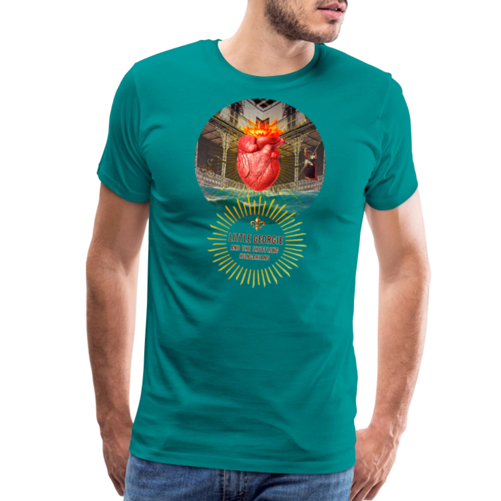 "Down In New Orleans" Men's Premium T-Shirt - teal