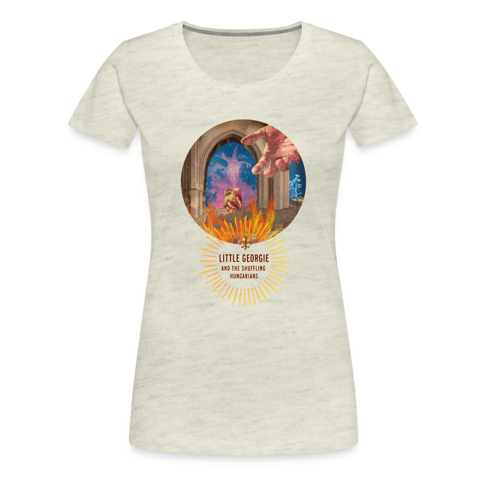 "Come To Jesus" Women’s Premium T-Shirt - heather oatmeal