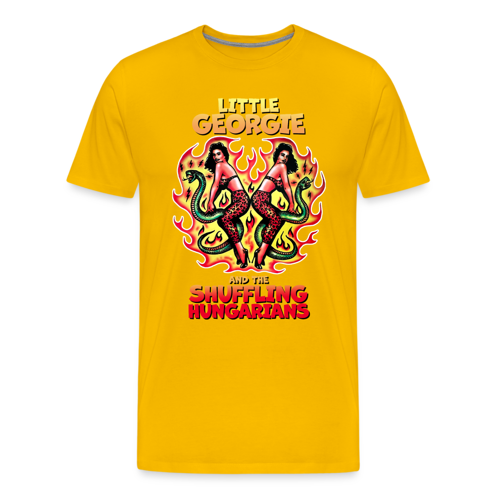 Twin Snakes - Men's Premium T-Shirt - sun yellow