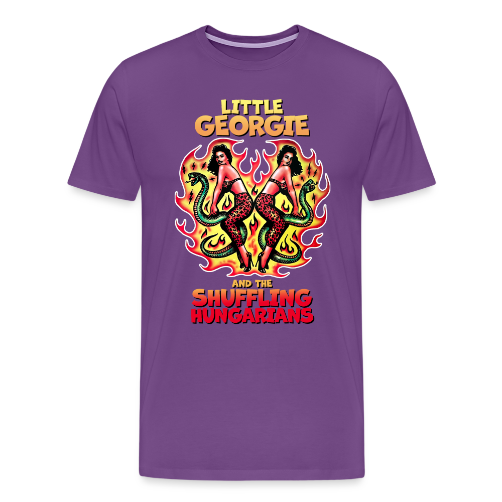 Twin Snakes - Men's Premium T-Shirt - purple