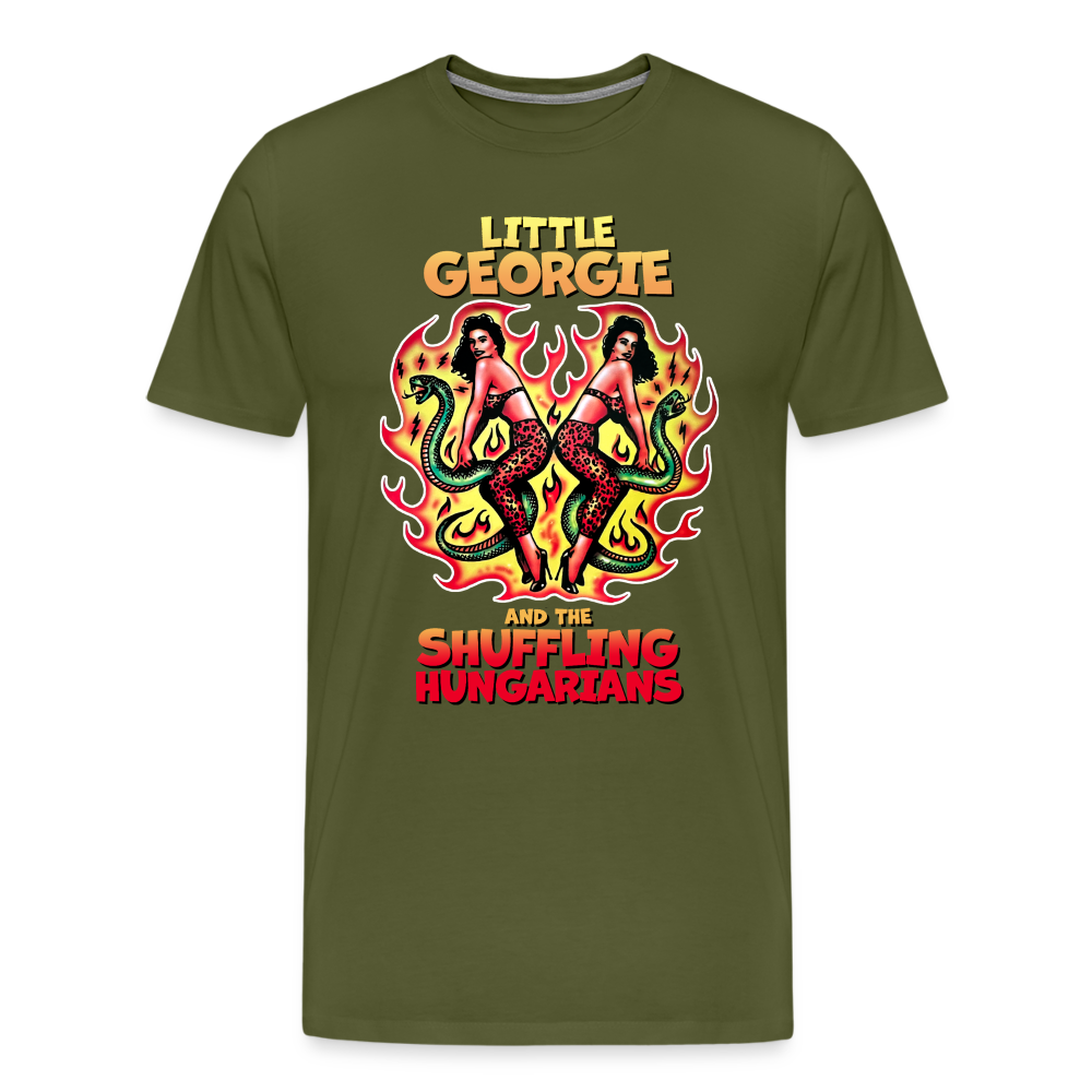 Twin Snakes - Men's Premium T-Shirt - olive green