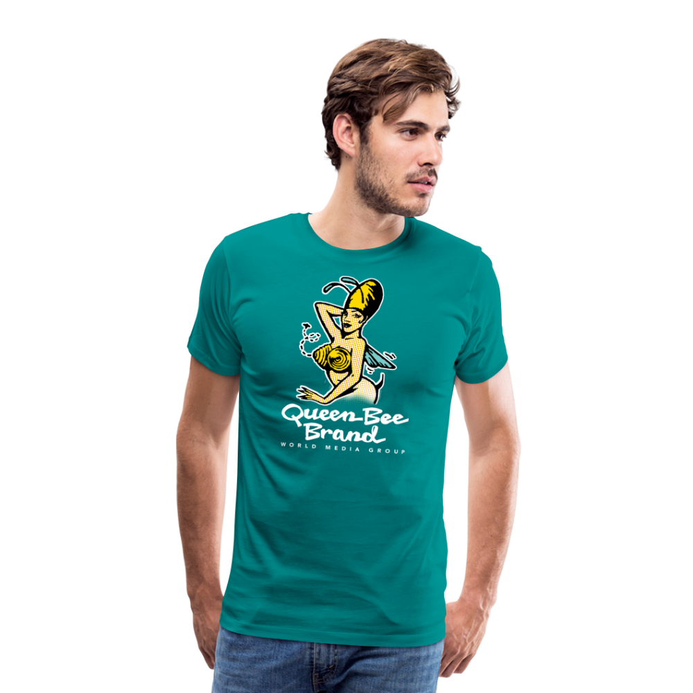 Queen Bee Brand - Men's Premium T-Shirt - teal
