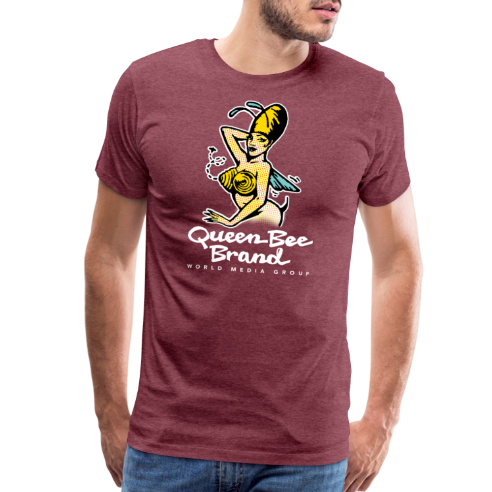 Queen Bee Brand - Men's Premium T-Shirt - heather burgundy