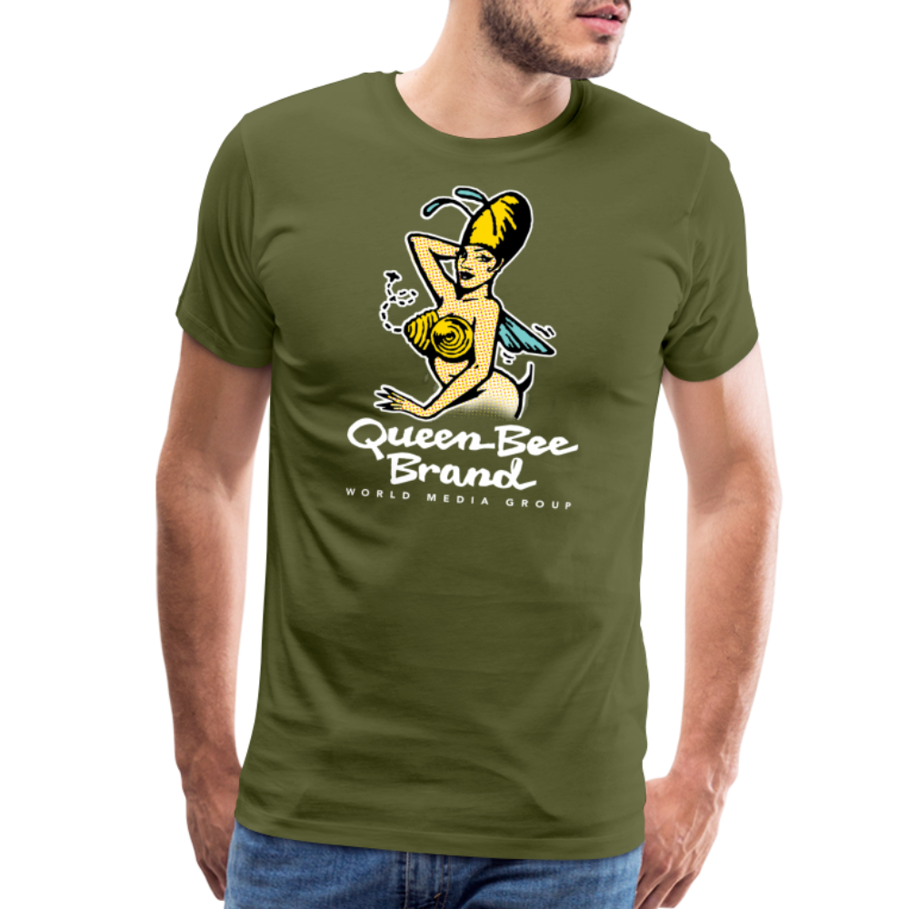 Queen Bee Brand - Men's Premium T-Shirt - olive green