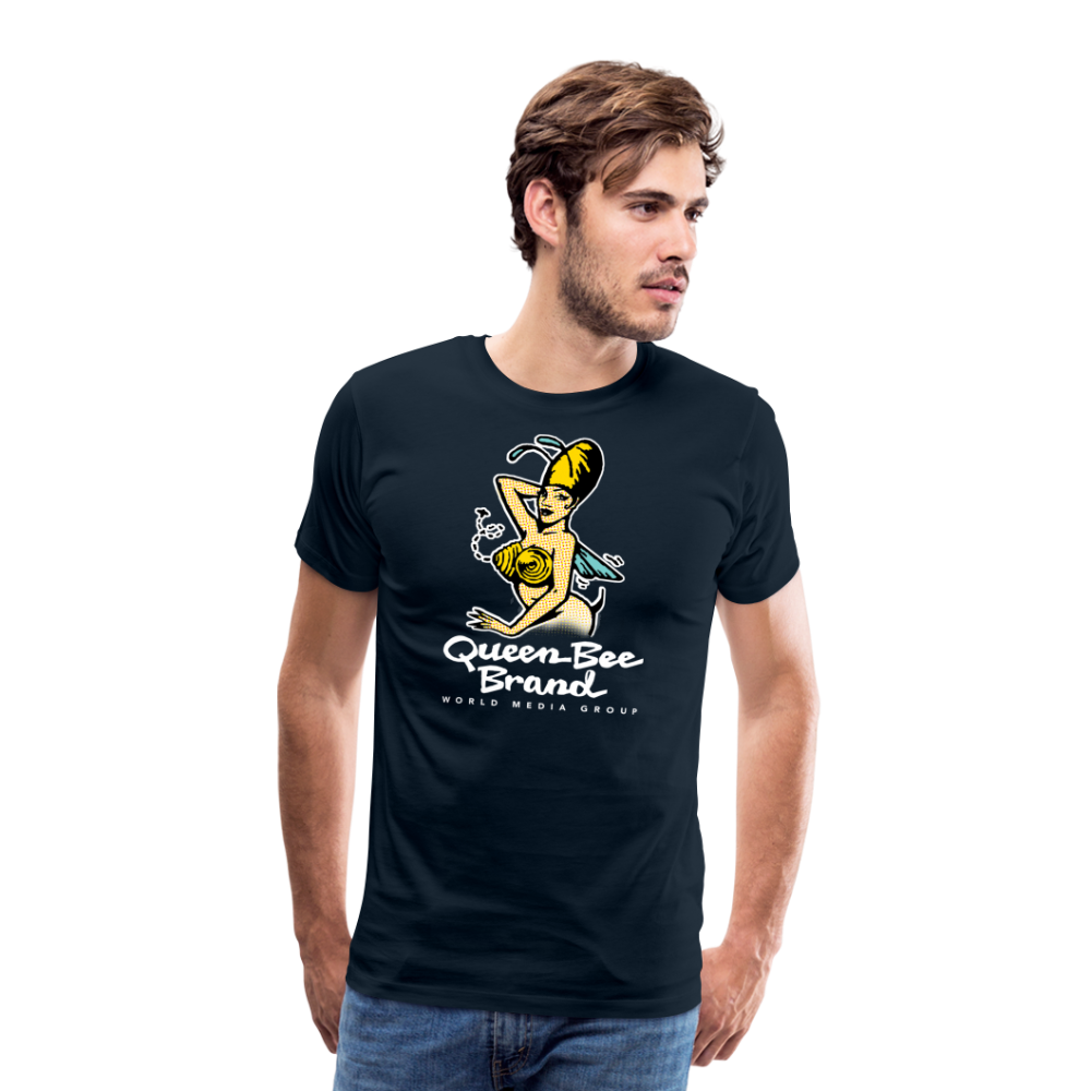 Queen Bee Brand - Men's Premium T-Shirt - deep navy