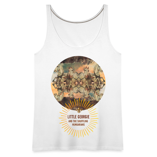 "Wrong Set Of Horses" Women’s Premium Tank Top - white