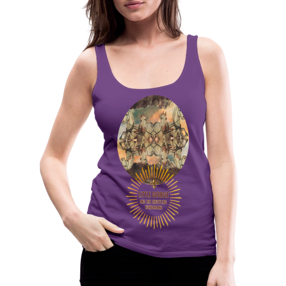 "Wrong Set Of Horses" Women’s Premium Tank Top - purple