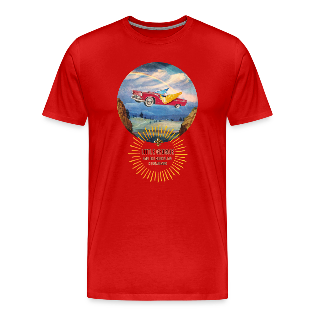 "Slow Drivin'" Men's Premium T-Shirt - red