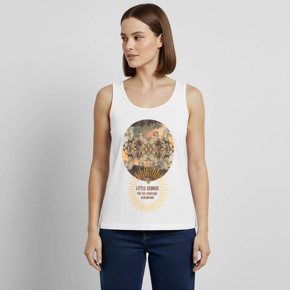 "Wrong Set Of Horses" Women’s Premium Tank Top - white