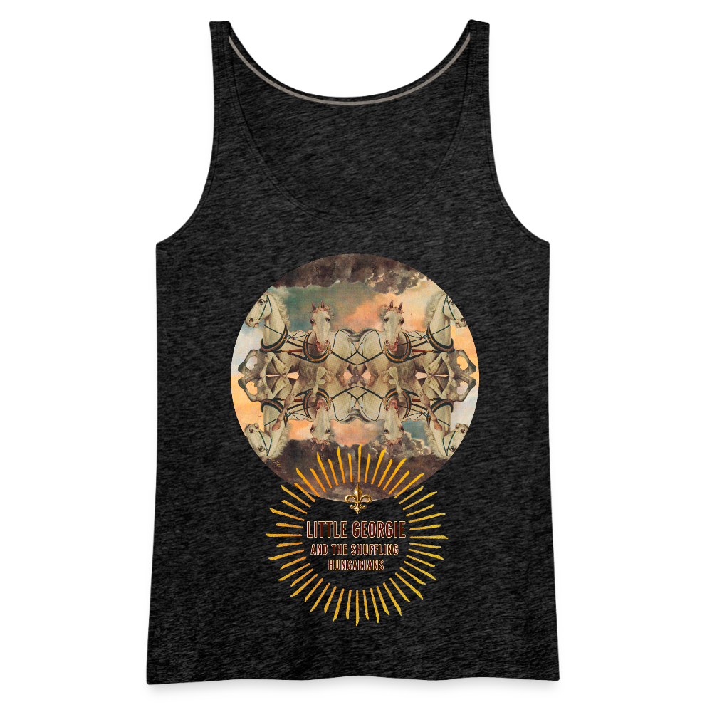"Wrong Set Of Horses" Women’s Premium Tank Top - charcoal grey